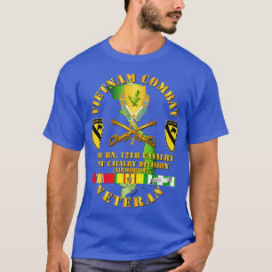 T-shirt Vétéran de la cavalerie de combat du Vietnam avec 