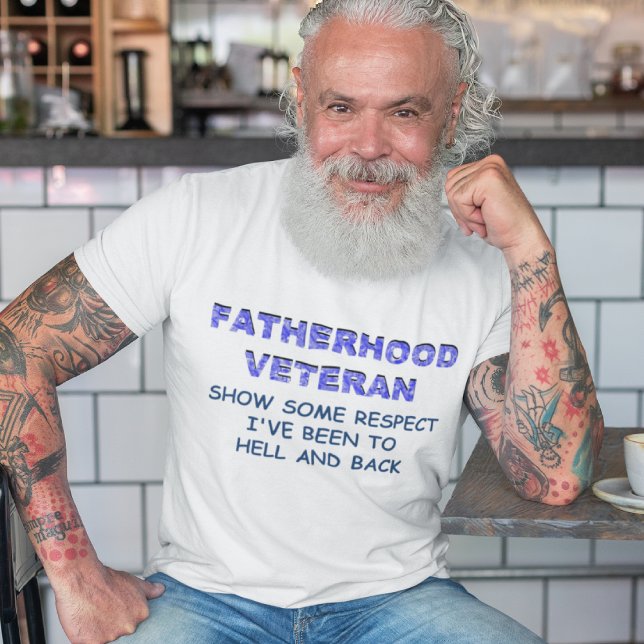 T-SHIRT VÉTÉRAN D'ENTREPRISE, MONTRER UN CERTAIN RESPECT (Créateur téléchargé)