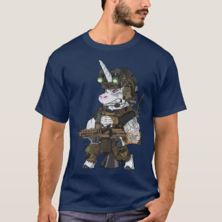 T-shirt Veteran Operator Military Tactical Unicorn