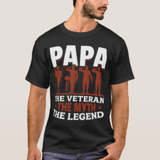 T-shirt Vétéran Pape Fête de l'Indépendance Don du père