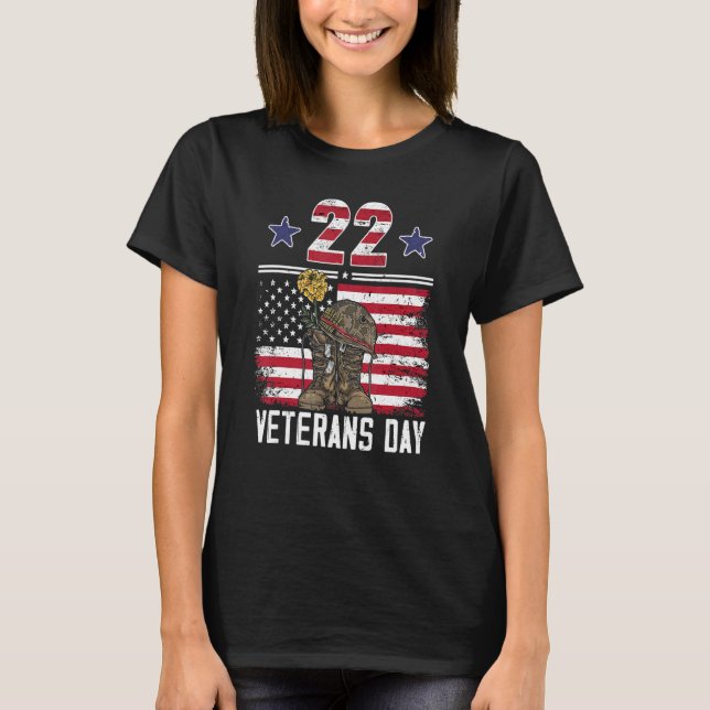 T-shirt Veterans Day Proud Veteran Dad Son Papa Grandpa (Devant)