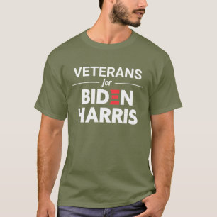 T-shirt Vétérans de Biden Harris Texte personnalisé ver