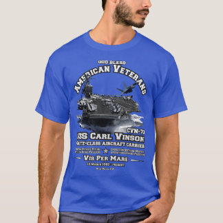 T-shirt vétérans des porte-avions USS l Vinson CVN70