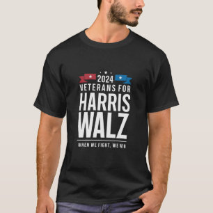 T-shirt Vétérans pour Harris Walz 2024 Présidentielle 