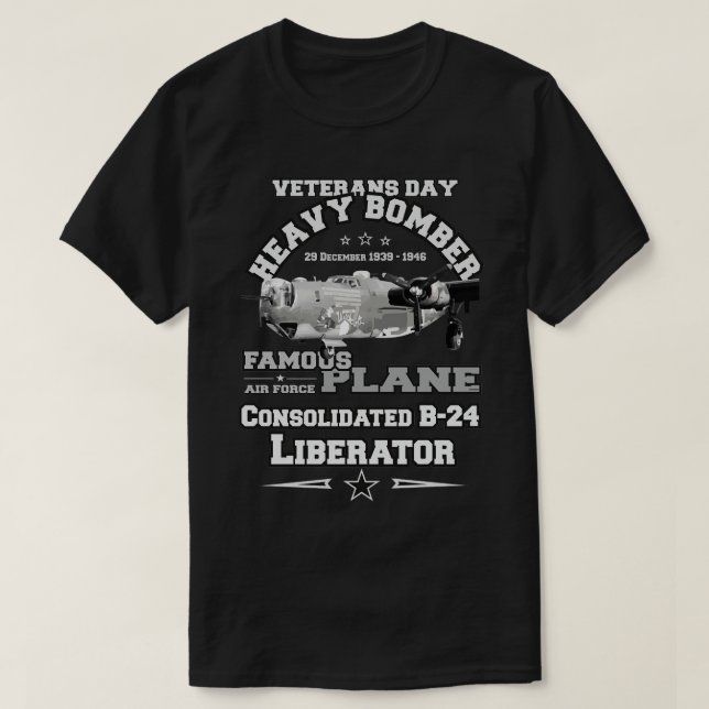 T-shirt Vétérans unifiés de la journée de libération B24 (Design devant)