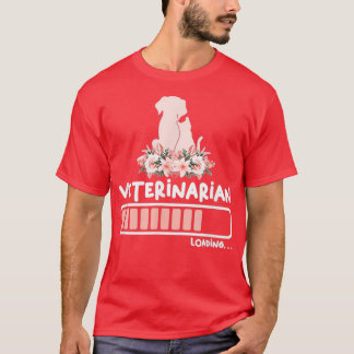 T-shirt Vétérinaire Chargement Des Vêtements Faits Pour Un