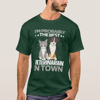 T-shirt Vétérinaire Chat Dog cadeau drôle