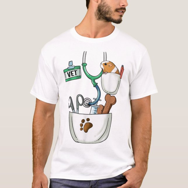 T-shirt Vétérinaire Halloween Costume chemise Vet Tec (Devant)