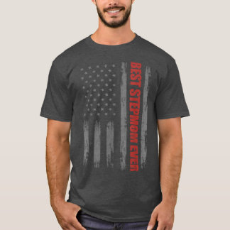 T-shirt Vétérinaire Jour USA Drapeau Stepmaman Chemises, B
