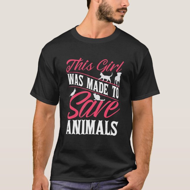 T-shirt Vétérinaire Vétérinaire Cette Fille A Été Faite Po (Devant)