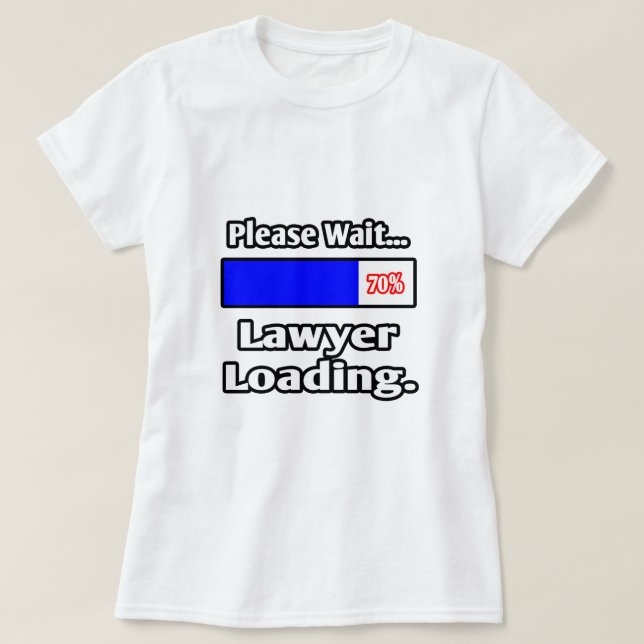 T-shirt Veuillez patienter...Chargement de l'avocat (Design devant)