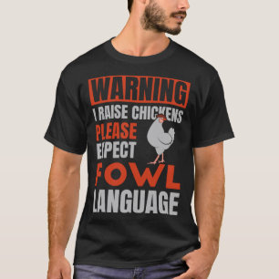 T-shirt Veuillez vous attendre à un langage grossier pour 