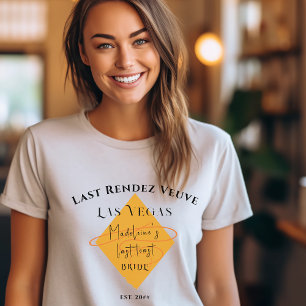 T-shirt Veuve Before Vows Week-end d'Enterrement de Vie de
