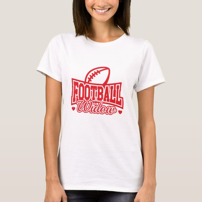 T-shirt Veuve de football (Devant)