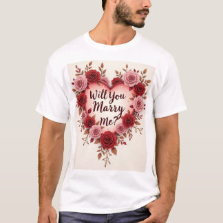 T-shirt Veux-Tu M'Épouser ? Proposition romantique