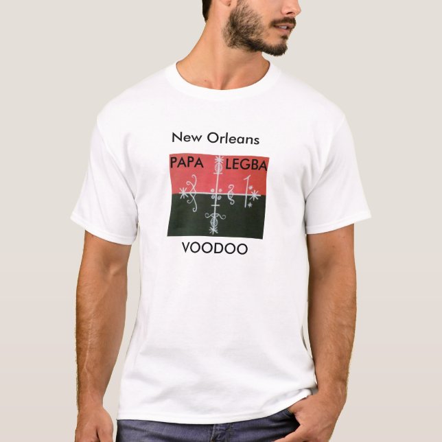 T-shirt veve 2 de legba de papa (Devant)