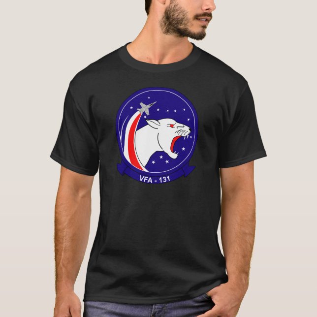 T-shirt VFA - escadron de chasse 131 - chats sauvages (Devant)