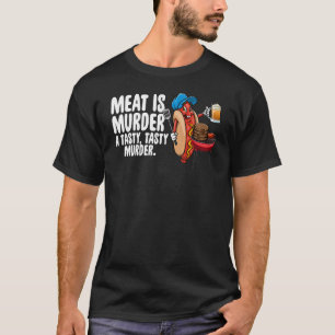 T-shirt Viande Est Meurtre Un Tasty Meurtre Hommes Sauciss