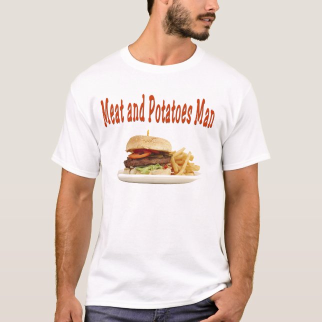 T-shirt Viande et homme de potates (Devant)
