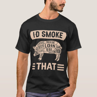 T-shirt Viande Grill Chef cuisinier Cuisine Cuisinière Bou