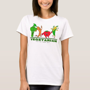 T-shirt viande mauvais, légume bon Végétarien
