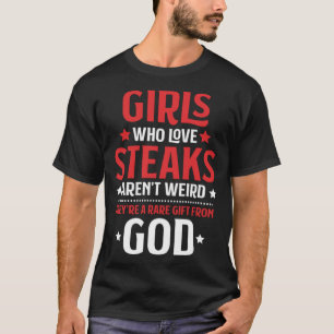 T-shirt Viandes Filles Qui Aiment Steaks Ketogénique Diet