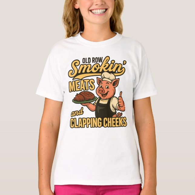 T-shirt Viandes fumées de vieilles rangées et joues (Devant)