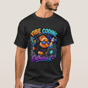 T-shirt Vibe Coding Poisson Clown Kawaii Autocollant – Clo