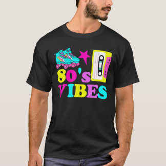 T-shirt Vibes 80S Roller Skate Party Bande Vintage