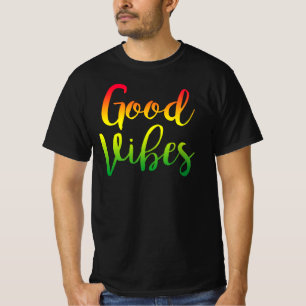 T-shirt Vibes Bonnes Rasta Reggae Racines