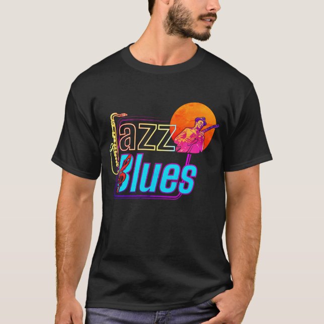T-shirt Vibes colorées Jazz & Blues (Devant)