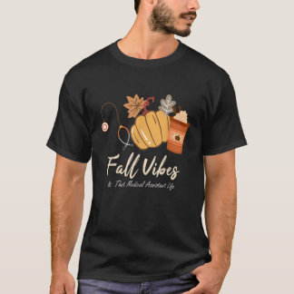 T-shirt Vibes d'automne et cette citrouille de vie d'assis