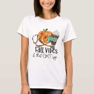 T-shirt Vibes D'Automne Et Citrouille De Vie De Cmt Leopar