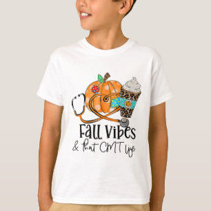 T-shirt Vibes D'Automne Et Citrouille De Vie De Cmt Leopar