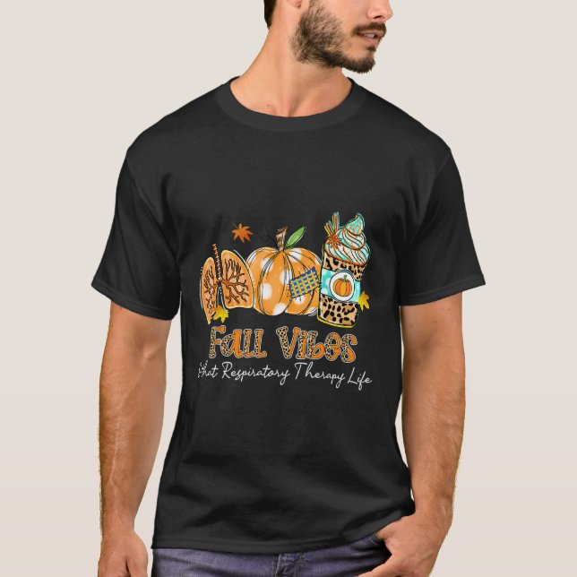 T-shirt Vibes D'Automne Et La Vie De La Thérapie Respirato (Devant)