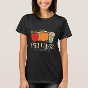 T-shirt Vibes d'automne que 4e année de vie 4e niveau Ense