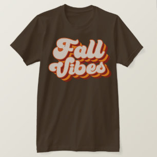 T-shirt Vibes d'automne rétro