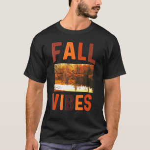 T-shirt Vibes d'automne Retro Citrouille épice café d'auto