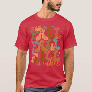 T-shirt Vibes d'automne Retro Super Citrouille Citrouille 