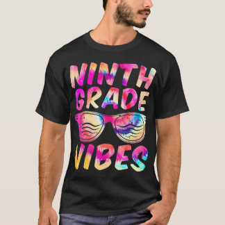 T-shirt Vibes de 9e année Première journée de 9e année Ret