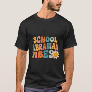 T-shirt Vibes De Bibliothécaire De L'École Premier Jour De