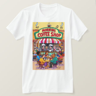 T-shirt Vibes de café du matin animées