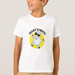 T-shirt Vibes de chèvre amusant Good Vibes Animal Pun