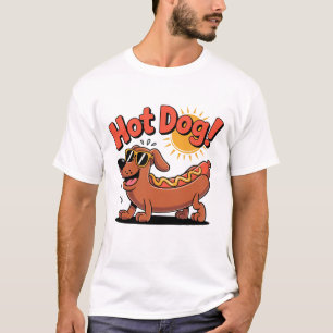 T-shirt Vibes de chien chaud à la saucisse