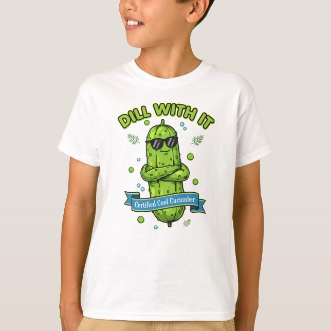 T-shirt Vibes de Concombre Cool – S'adapter avec (Devant)