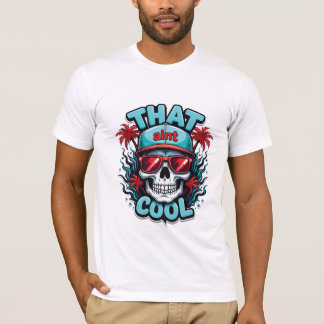 T-shirt Vibes de crâne urbain - Lunettes 3D & Graffiti Art