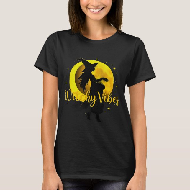 T-shirt Vibes de cuisine Halloween - Lune magique (Devant)
