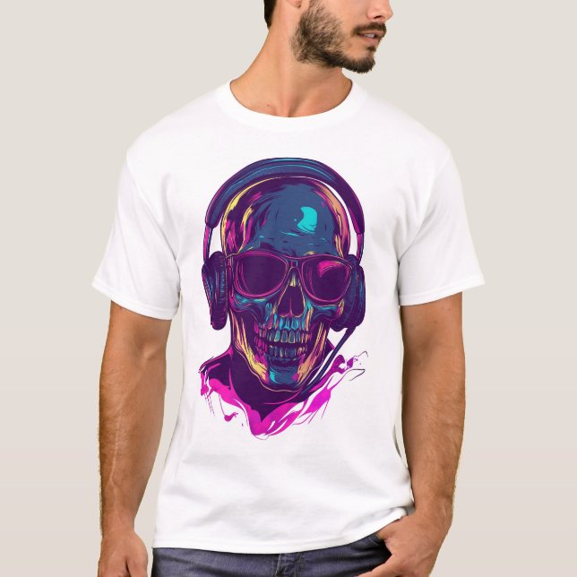 T-shirt Vibes de DJ Skull (Devant)