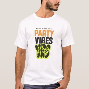 T-shirt VIBES DE FÊTE DE VIE – Streetwear de style graffit