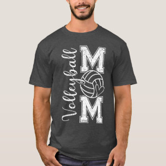 T-shirt Vibes de jour de match de volley-ball pour maman F
